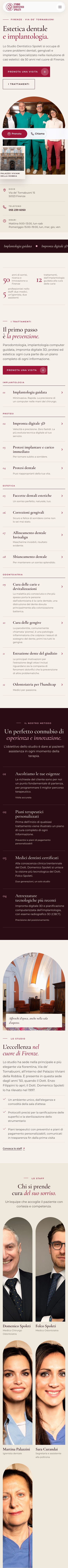 Il nuovo sito su smartphone
