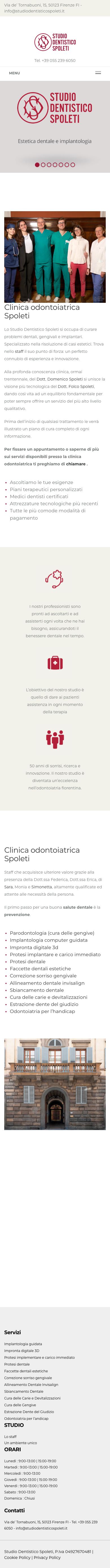 Il sito di oggi su smartphone